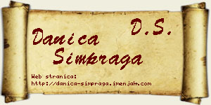 Danica Šimpraga vizit kartica